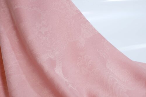 Linenschina7826 (9) 65% Rayon 30% Tencel 5% Linen 170g/m² - Luxury Jacquard Fabric with Oriental Patterns for Elegant Dresses #7826