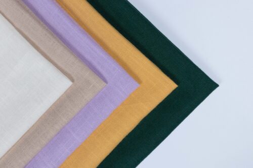 Linenschina8011 (1) 30% Linen 70% Rayon Slub Fabric 204g/m² - Wrinkle-Resistant Shirt Material for Three Seasons #8011