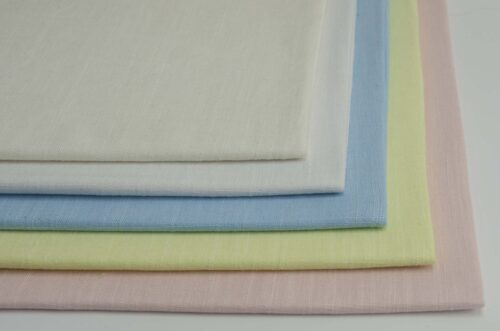 Linenschina8011 (6) 30% Linen 70% Rayon Slub Fabric 204g/m² - Wrinkle-Resistant Shirt Material for Three Seasons #8011