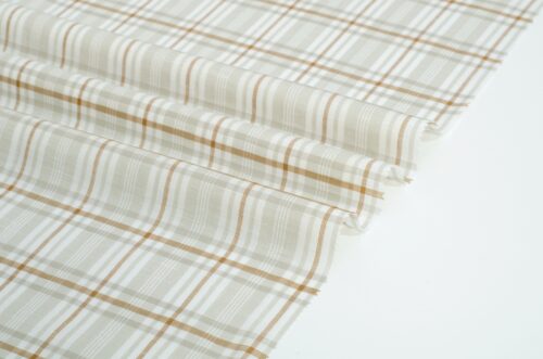 Linenschina8063 (5) 38% Linen 62% Tencel 125g/m² - Colorful Checkered Fabric with Breezy Summer Feel #8063