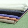 Linenschina9055 (1) Premium Linen Long-Staple Cotton Fabric - 154g/sqm, 137cm Width, Color-Woven for Spring/Summer Fashion #9055
