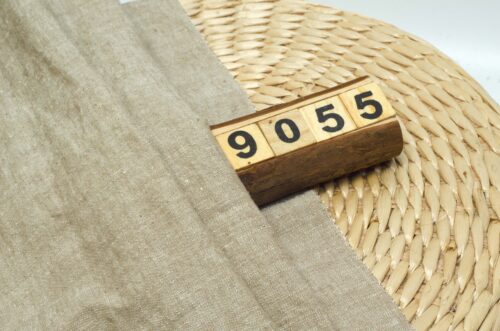 Linenschina9055 (14) Premium Linen Long-Staple Cotton Fabric - 154g/sqm, 137cm Width, Color-Woven for Spring/Summer Fashion #9055