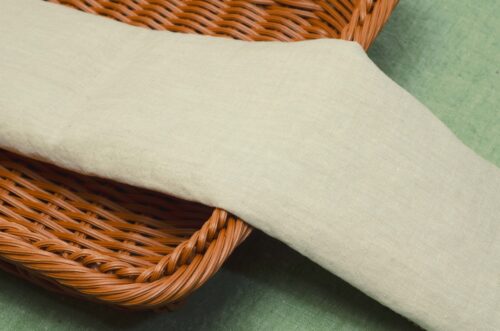 Linenschina9055 (7) Premium Linen Long-Staple Cotton Fabric - 154g/sqm, 137cm Width, Color-Woven for Spring/Summer Fashion #9055