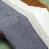 Linenschina9055 (8) Premium Linen Long-Staple Cotton Fabric - 154g/sqm, 137cm Width, Color-Woven for Spring/Summer Fashion #9055