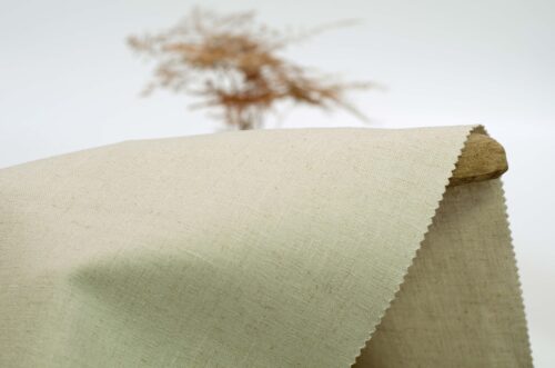 Linenschina9057 (16) Linen Cotton Stretch Fabric - 200g/sqm, 130cm Width, Micro-Elastic for Comfortable Autumn/Winter Wear #9057