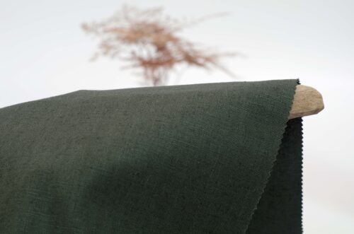 Linenschina9057 (19) Linen Cotton Stretch Fabric - 200g/sqm, 130cm Width, Micro-Elastic for Comfortable Autumn/Winter Wear #9057