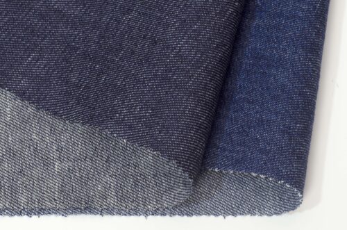 Linenschina9142 (4) Hemp Cotton Denim Fabric - 175g/sqm, 148cm Width, Soft & Durable for Pants, Jackets, and Suits #9142
