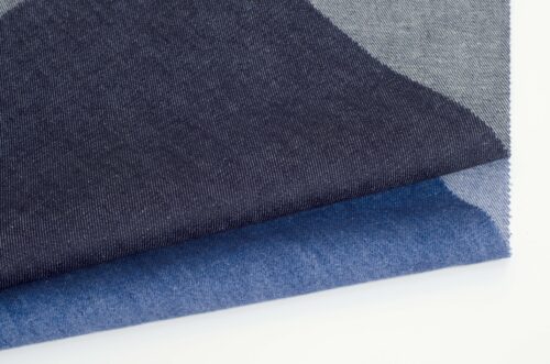 Hemp Cotton Heavy Denim - 225g/sqm, 148cm Width, Breathable & Stylish for Casual Outfits #9143