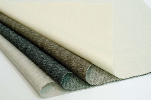 Linenschina9302 (3) Linen Cotton Herringbone Fabric - 250g/sqm, 138cm Width, Textured & Structured for Pants and Jackets #9302
