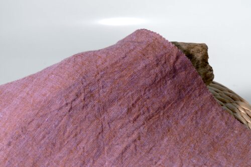 Linenschina9602 (10) Washed Linen Fabric - 176g/sqm, 138cm Width, Pre-Wrinkled & Breathable for Natural Style Clothing #9602