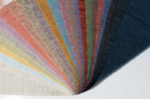 Linenschina9602 (14) Washed Linen Fabric - 176g/sqm, 138cm Width, Pre-Wrinkled & Breathable for Natural Style Clothing #9602