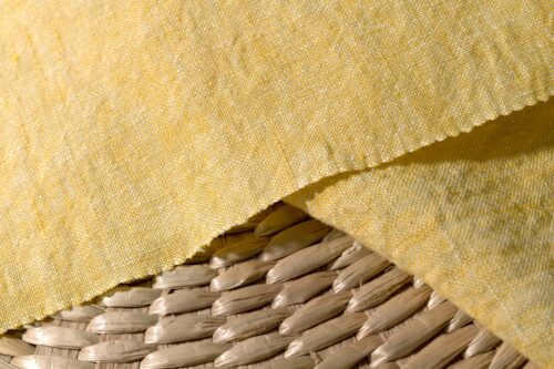Linenschina9602 (2) Washed Linen Fabric - 176g/sqm, 138cm Width, Pre-Wrinkled & Breathable for Natural Style Clothing #9602