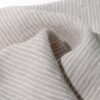 Linenschina9604 (1) Washed Linen Stripe Fabric - 140g/sqm, 138cm Width, Soft & Artistic for Bohemian Fashion #9604