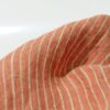 Linenschina9604 (18) Washed Linen Stripe Fabric - 140g/sqm, 138cm Width, Soft & Artistic for Bohemian Fashion #9604