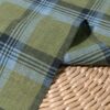 Linenschina9605 (1) Breathable Linen Check Fabric - 132g/sqm, 136cm Width, Open Weave & Eco-Friendly for Summer Wear #9605