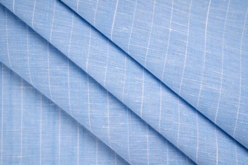 SW_05359 Linen Cotton Stripe Fabric - 145g Medium Weight, 140cm Width, Versatile Material - Summer Wear #3539