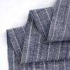 SW_05363 Linen Cotton Stripe Fabric - 145g Medium Weight, 140cm Width, Versatile Material - Summer Wear #3539