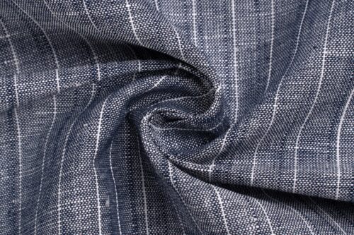 SW_05364 Linen Cotton Stripe Fabric - 145g Medium Weight, 140cm Width, Versatile Material - Summer Wear #3539