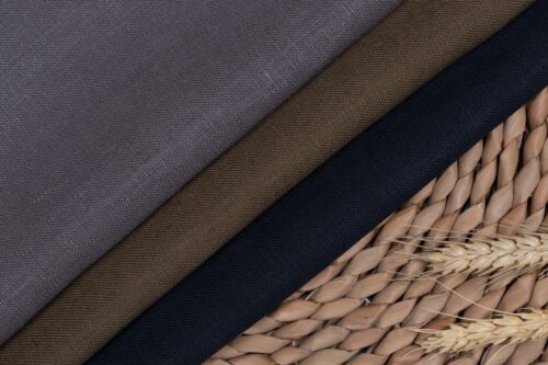 linenschina 2001 (11) Premium Pure Linen Fabric for Jackets & Suits - 240g Heavyweight, 137cm Width, Breathable Natural Texture - Ideal for Autumn Winter Clothing #2001