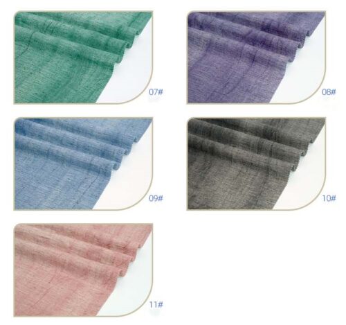 linenschina 2409 2) Linen Tencel Viscose Blend Fabric - 211g Medium Weight, 138cm Width, Textured Surface - Perfect for Autumn Winter Spring Garments #2409