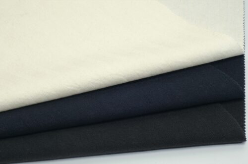 linenschina 2525 (3) Cotton Ramie Twill Fabric - 250g Heavyweight, 135cm Width, Herringbone Weave - Structured Yet Soft for Spring Summer Autumn #2525