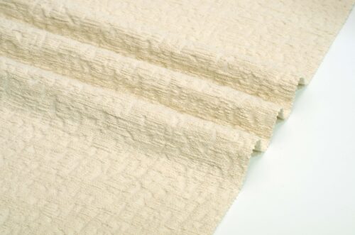 linenschina 2527 (6) Cotton Linen Viscose Blend Fabric - 392g Extra Heavy, 137cm Width, Jacquard Weave - Winter Autumn Drapey Material #2527