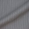 linenschina 2812 (33) Herringbone Linen Fabric - 152g Medium Weight, 137cm Width, White Pinstripe - Structured Shirts & Pants Material #2812