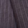 linenschina 2812 (92) Herringbone Linen Fabric - 152g Medium Weight, 137cm Width, White Pinstripe - Structured Shirts & Pants Material #2812