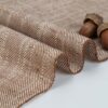 linenschina 2814 (2) Linen Cotton Herringbone Fabric - 210g Heavyweight, 138cm Width, Breathable Blend - Premium Autumn Winter Material #2814