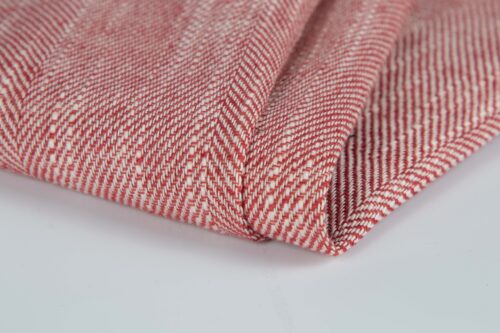 linenschina 2814 (8) Linen Cotton Herringbone Fabric - 210g Heavyweight, 138cm Width, Breathable Blend - Premium Autumn Winter Material #2814