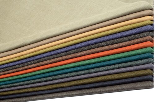 linenschina 2946 (2) Linen Polyester Blend - 147g Medium Weight, 137cm Width, Color Woven - Smooth Spring Summer Fabric #2946