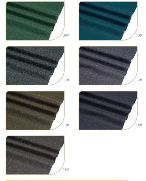 linenschina 2946 (51) Linen Polyester Blend - 147g Medium Weight, 137cm Width, Color Woven - Smooth Spring Summer Fabric #2946
