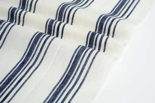 linenschina 2948 (10) Linen Stripe Jacquard - 143g Medium Weight, 138cm Width, Breathtaking Texture - Summer Dresses & Blouses #2948