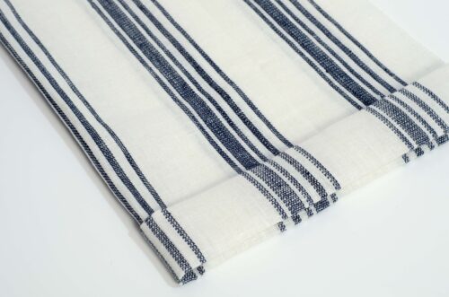 linenschina 2948 (22) Linen Stripe Jacquard - 143g Medium Weight, 138cm Width, Breathtaking Texture - Summer Dresses & Blouses #2948