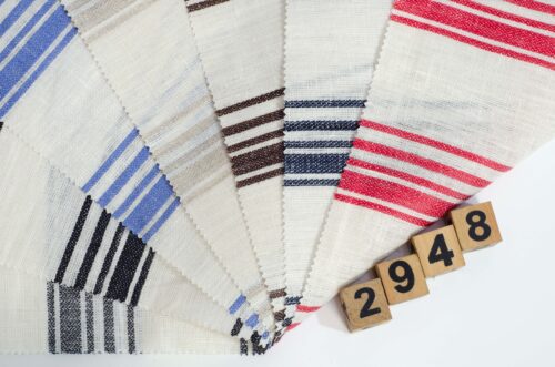 linenschina 2948 (3) Linen Stripe Jacquard - 143g Medium Weight, 138cm Width, Breathtaking Texture - Summer Dresses & Blouses #2948