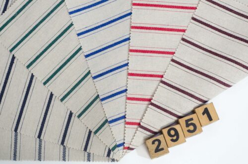 linenschina 2951 (3) Linen Cotton Blend - 178g Medium Weight, 138cm Width, Subtle Jacquard - Natural Spring Autumn Style #2951