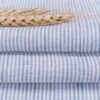 linenschina.2716 (20) 100% Linen Stripe Fabric - 160g Lightweight, 138cm Width, Classic Pinstripe - Breathable Spring Summer Material #2716