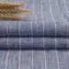 linenschina.2718 (15) Pure Linen Yarn Dyed Fabric - 165g Lightweight, 138cm Width, Colorful Stripes - Summer Spring Cooling Material #2718