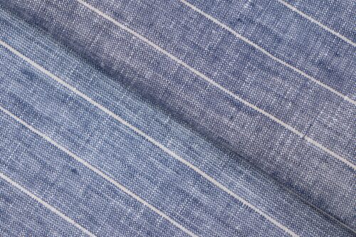 linenschina.2718 (16) Pure Linen Yarn Dyed Fabric - 165g Lightweight, 138cm Width, Colorful Stripes - Summer Spring Cooling Material #2718