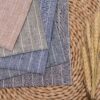 linenschina.2718 (8) Pure Linen Yarn Dyed Fabric - 165g Lightweight, 138cm Width, Colorful Stripes - Summer Spring Cooling Material #2718