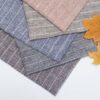 linenschina.2718 (9) Pure Linen Yarn Dyed Fabric - 165g Lightweight, 138cm Width, Colorful Stripes - Summer Spring Cooling Material #2718
