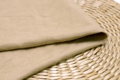 linenschina2529 (11) Ramie Cotton Rayon Blend Fabric - 232g Medium Weight, 142cm Width, Slub Texture - Transitional Autumn Winter Material #2529