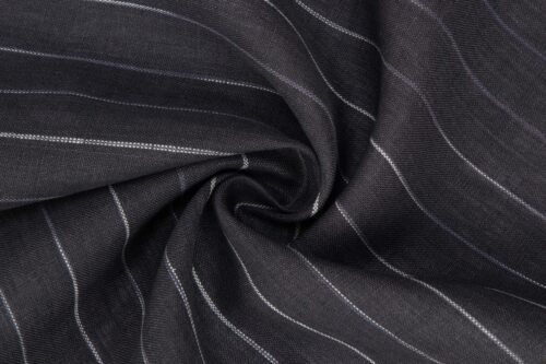 linenschina2817 (10) Yarn Dyed Linen Stripe Fabric - 170g Medium Weight, 138cm Width, Irregular Color Blocks - Unique Spring Summer #2817