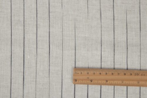 linenschina2817 (5) Yarn Dyed Linen Stripe Fabric - 170g Medium Weight, 138cm Width, Irregular Color Blocks - Unique Spring Summer #2817