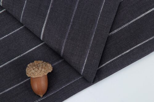 linenschina2817 (8) Yarn Dyed Linen Stripe Fabric - 170g Medium Weight, 138cm Width, Irregular Color Blocks - Unique Spring Summer #2817