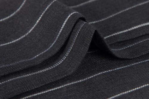 linenschina2817 (9) Yarn Dyed Linen Stripe Fabric - 170g Medium Weight, 138cm Width, Irregular Color Blocks - Unique Spring Summer #2817