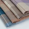 linenschina2819 (11) Linen Cotton Blend Fabric - 139g Lightweight, 138cm Width, Yarn Dyed Stripe - Soft Summer Spring Material #2819