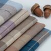 linenschina2819 (12) Linen Cotton Blend Fabric - 139g Lightweight, 138cm Width, Yarn Dyed Stripe - Soft Summer Spring Material #2819