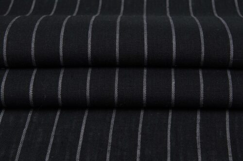 linenschina2851 (4) Classic Striped Linen Fabric - 158g Medium Weight, 138cm Width, Yarn Dyed Quality - Timeless Shirts & Suits Material #2851