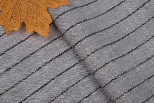linenschina2851 (5) Classic Striped Linen Fabric - 158g Medium Weight, 138cm Width, Yarn Dyed Quality - Timeless Shirts & Suits Material #2851